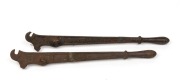 Tramways point changing tools, (2 items), the larger 55cm long