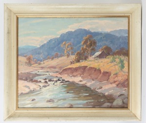 MAX MIDDLETON (1922-2013), The Styx River, Tasmania, oil on canvas, signed lower right "Max Middleton", ​​​​​​​52 x 61cm, 64 x 74cm overall