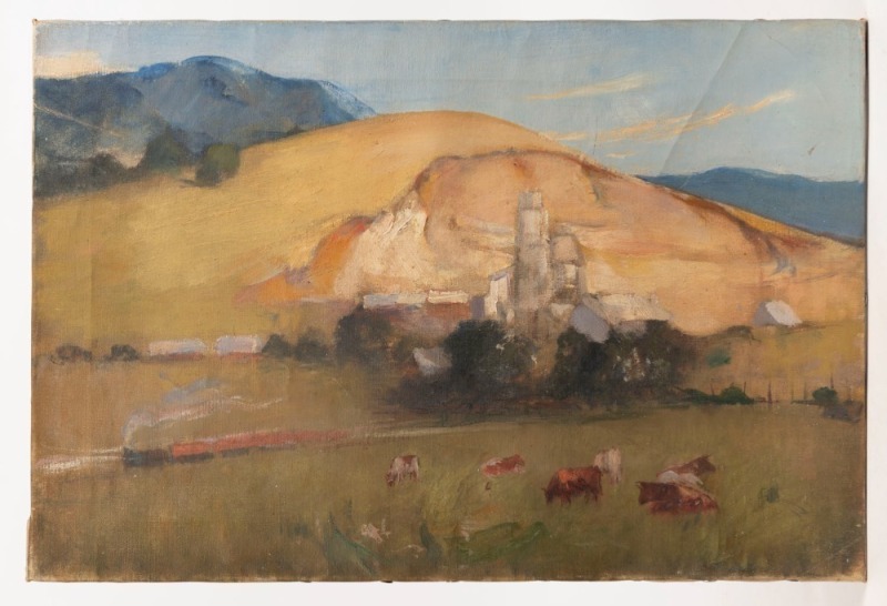 JAMES PETER QUINN (1869-1951) R.P. R.O.I., Lilydale, Mitchell's Quarry, oil on canvas, 41 x 61cm