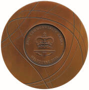 2006 COMMONWEALTH GAMES IN MELBOURNE, Participation Medal, 60mm diameter, in bronze, in original presentation case.