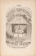 "The English Cricketers' Trip to Canada and the United States" by Fred Lillywhite [London, 1860], with engraved title page, 23 full-page engraved plates, folding map. Fair/Good condition. - 2