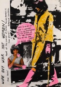 "WIPE OUT WAR NOT WOMEN!", 1983 poster designed by Deej Fabyc and printed by Jill Posters. Screenprint on paper, 76 x 53cm