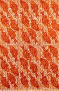 "MIPUTI WUTA MWARLIKI PIRIMI - SWIMMING FISH," one of a series of six poster prints for Bima Wear, a Tiwi women&rsquo;s creative enterprise based in Wurrumiyanga in the Tiwi Islands, established in 1969.&nbsp;Designed and printed&nbsp;by Fiona Kerinauia in collaboration 