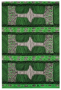 "PURINJIRRINGA - TREE", one of a series of six poster prints for Bima Wear, a Tiwi women’s creative enterprise based in Wurrumiyanga in the Tiwi Islands, established in 1969. Designed and printed by Fiona Kerinauia in collaboration with Sydney artist Marie McMahon, who was active in founding screen printing workshops and taught silk screening on the Tiwi Islands. Screenprint on paper, 73.5 x 48.5cm