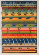 "UPPER HUNTER VALLEY ENVIRONMENT EXHIBITION", 1979 poster designed by Chips Mackinolty of Earthworks Collective. Screenprint on paper, laminated, 75 x 50.5cm