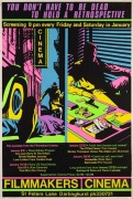 "YOU DON'T HAVE TO BE DEAD TO HOLD A RETROSPECTIVE", 1982 poster designed by Jan Mackay, a feminist activist printmaker&nbsp;best known for her contributions to the Earthworks Poster Collective at the Tin Sheds in Sydney. Screenprint on paper, 75.5 x 50.5cm