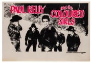 "PAUL KELLY AND THE COLOURED GIRLS", 1986 poster for "Gossip" double LP debut album released by Mushroom Records. Printed on paper, 51 x 76cm