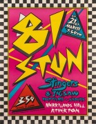 "81 STUN - STINGERS & JIGSAW", 1981 poster for event held at Merrilands Hall, Atherton, Queensland. Printed on paper, 54.5 x 42cm