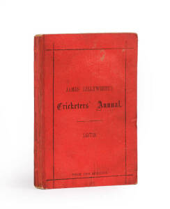 "James Lillywhite's Cricketers' Annual" for 1873 (second year of publication)-1900. A fabulous run, though 8 issues (1877-79, 1881-83, 1886 & 1896 missing photographs). Fair/Good condition. (28).