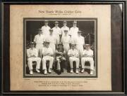 FRAMED PHOTOGRAPHS: Reprinted photograph of 1878 Australian team; 1955 NSW Colts & 1958 NSW Colts. All framed, various sizes. (3 items). - 2