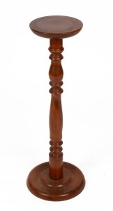 A reproduction stained pine pedestal, late 20th century, ​​​​​​​78cm high