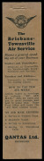 Aerophilately & Flight Covers: Mar.1931 (Frommer 36c) Qantas white/blue vignette 'By Air Mail / NORTH QUEENSLAND Australia's Winter Playground': exploded large part booklet comprising the covers, two complete vertical strips of 8 & a vertical strip of 6, - 4
