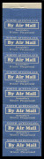 Aerophilately & Flight Covers: Mar.1931 (Frommer 36c) Qantas white/blue vignette 'By Air Mail / NORTH QUEENSLAND Australia's Winter Playground': exploded large part booklet comprising the covers, two complete vertical strips of 8 & a vertical strip of 6, - 5