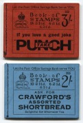 GREAT BRITAIN: BOOKLETS: 1936 (SG.BC2-BC3) 2/- & 3/- each with KEVIII Cypher on front covers, editions #355 & #322 respectively, both complete, and fresh, Cat. &pound;260.