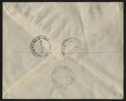 Aerophilately & Flight Covers: 30 Aug.1944 (AAMC.982) Sydney - Fanning Island, registered flown cover, signed and carried by P.G. Taylor on his Catalina Flying Boat "Frigate Bird" with Sydney & Fanning Island backstamps. (15 flown). - 2