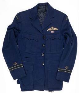 VICTOR CLARENCE GRIMMETT'S RAAF UNIFORMS including tunics, overcoat, cap, fatigues etc