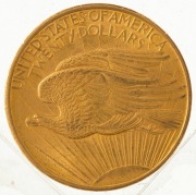 TWENTY DOLLARS 1908, Saint Gaudens; Philadelphia;&nbsp;nearly uncirculated. - 2