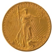 TWENTY DOLLARS 1924, Saint Gaudens; Philadelphia;&nbsp;nearly uncirculated.