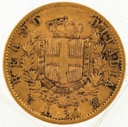 King Vittorio Emanuele II, 20 Lire gold 1864, 1865 & 1868; Mintmarks T and BN on reverse. (3).&nbsp; - 7