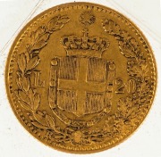 King Vittorio Emanuele II, 20 Lire gold 1877 & 1882; Mintmarks R on reverse. (2).&nbsp; - 5