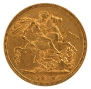 Sovereigns, 1873 and 1884 Young Head, 1900 Veiled head, St. George reverse, (3), VF/EF. - 4
