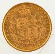1883 Sovereign, Young head, Shield reverse, Sydney, aUnc. - 2
