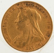 1899, 1900 & 1901 Sovereigns, Veiled head, St. George reverse, Melbourne, VF/EF. (3). - 3