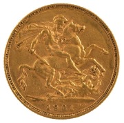 1899, 1900 & 1901 Sovereigns, Veiled head, St. George reverse, Melbourne, VF/EF. (3). - 6