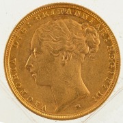 1887 Sovereign, Young head, St. George reverse, Melbourne, EF. - 2