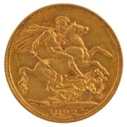 1893, 1894 & 1896 Sovereigns, Veiled head, St. George reverse, Melbourne, VF/EF. (3). - 2