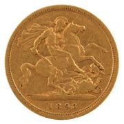 Half Sovereigns, 1817 George III, 1859 Victoria Young Head & 1893 Veiled head, (3) F/VF. - 6
