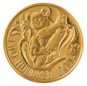 TWO HUNDRED DOLLARS, 1980 $200 gold Koala, uncirculated; in plastic pouch of issue.
