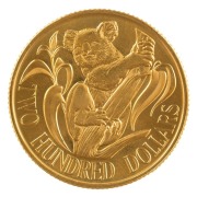 TWO HUNDRED DOLLARS, 1983 $200 gold Koala, uncirculated; in plastic pouch of issue.