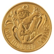 TWO HUNDRED DOLLARS, 1980 $200 gold Koala, uncirculated; in plastic pouch of issue.