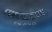 LALIQUE&nbsp;"PRIMEVERES" French Art Deco frosted glass bowl with blue stained finish, circa 1927, stamped "R. LALIQUE, FRANCE", 7cm high, 16.5cm wide - 2