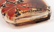 LUCIEN GAILLARD for Violet "Pourpre d&rsquo;Automne"&nbsp;French cameo glass bottle, circa 1922, 9cm high - 3