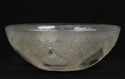 LALIQUE "The Vase" pattern French glass bowl, bearing early "VdA"&nbsp;moulded mark for&nbsp;Verrerie d'Alsace, 7.5cm high, 21cm diameter