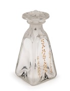 EUGENE RIMMEL "SAMEYAMA" antique French glass perfume bottle, circa 1918, 11cm high