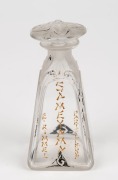 EUGENE RIMMEL "SAMEYAMA" antique French glass perfume bottle, circa 1918, 11cm high - 3