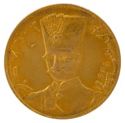 1927 (1305) gold Toman of Nasir al-Din Shah, EF.