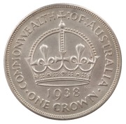 GEORGE VI, 1938 Crown, uncirculated.