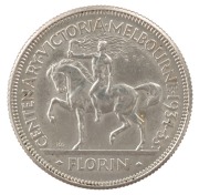 GEORGE V, 1934-35 Victorian Centenary florin, aEF.