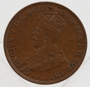 GEORGE V, 1927 Penny, brown uncirculated. - 2