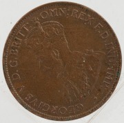 GEORGE V, 1914 Halfpenny, uncirculated. - 2