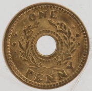 WORLD WAR TWO INTERNMENT CAMPS: One Penny, brass, uncirculated. - 2