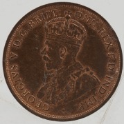 GEORGE V, 1911 Penny, uncirculated; some&nbsp;bagmarks, but much remaining lustre. - 2