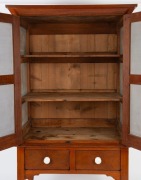 A Colonial Australian cedar meat-safe pantry with turned legs, New South Wales origin, circa 1865, 182cm high, 88cm wide, 60cm deep - 2