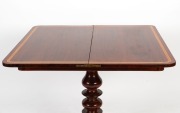 An early Colonial Australian tea table with fold-over top, constructed from solid slabs of casuarina and cedar, circa 1840, 75cm high, 92cm wide, 45cm deep (closed) - 2