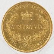 1860 Sydney Mint&nbsp; Sovereign, Type II, lustrous EF. - 2