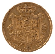 WILLIAM IV, 1836 Sovereign, VF.